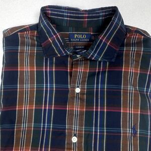 Polo Ralph Lauren Classic Fit Plaid Twill Shirt Button Up Men's XX-Large